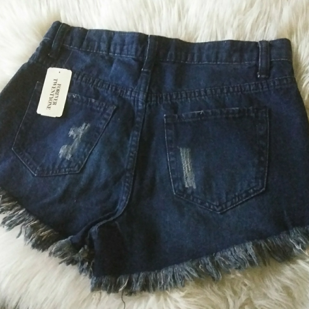Blue jean shorts